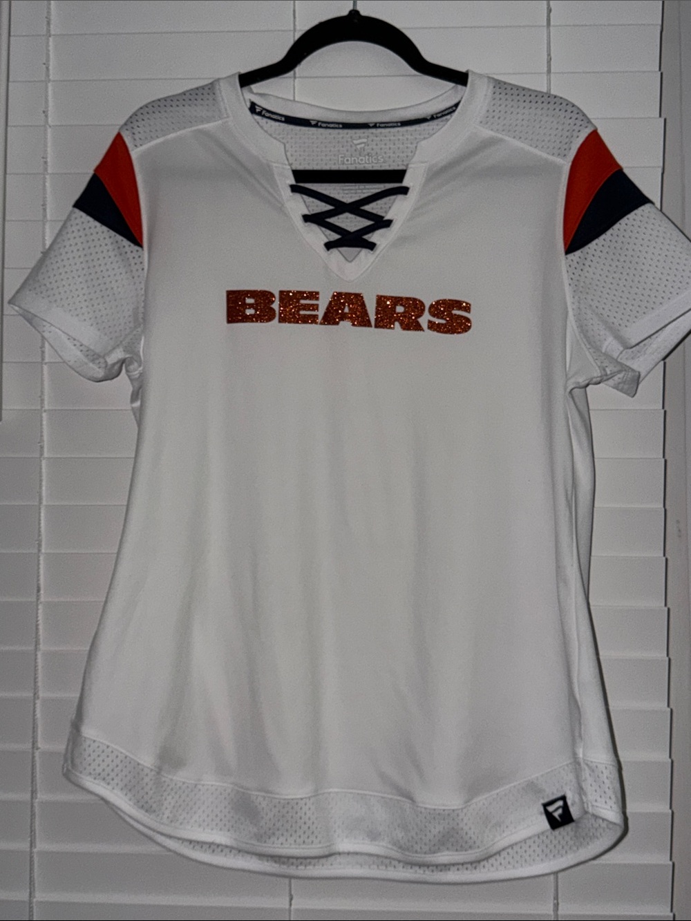 Fanatics Chicago Bears Lace-Up White FanTop